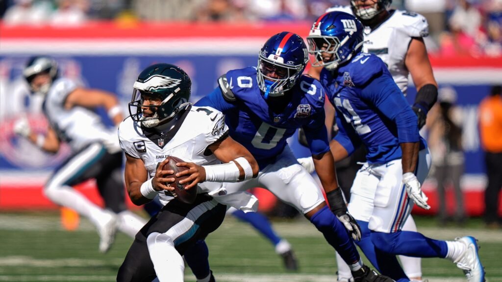 philadelphia eagles vs new york giants match player stats