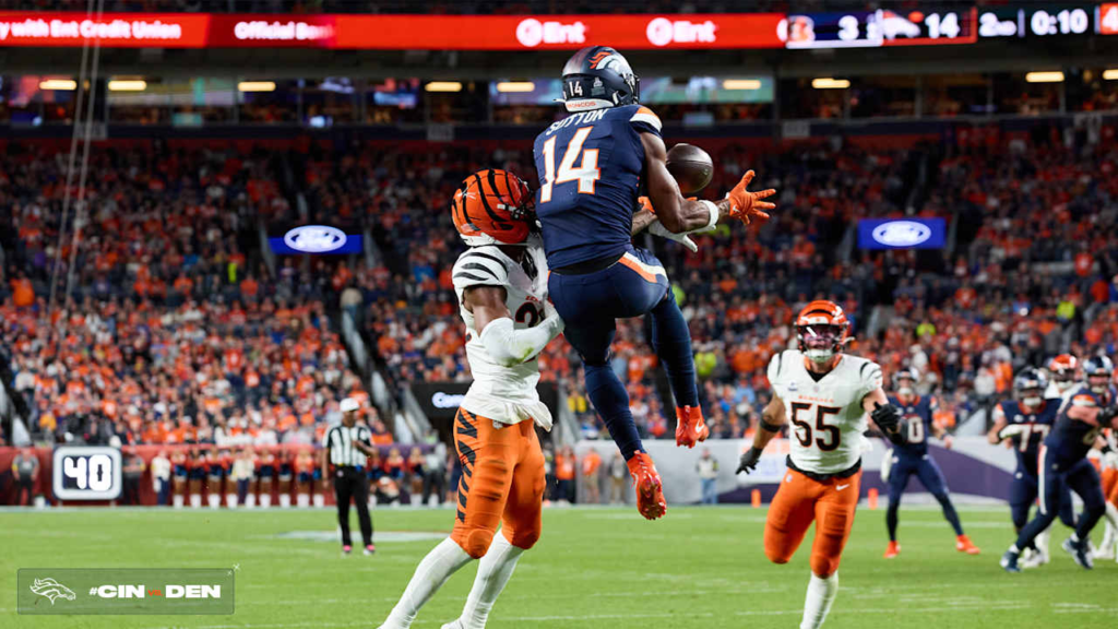 bengals vs denver broncos match player stats