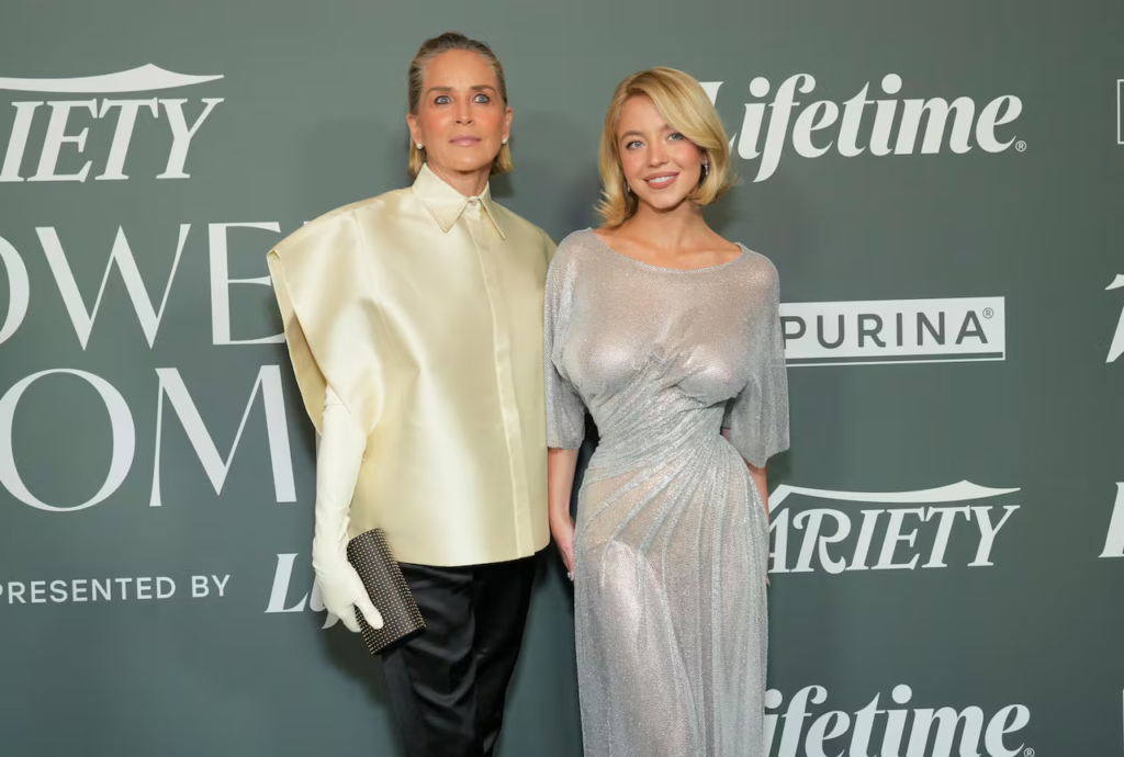 Sydney Sweeney Silver Dress