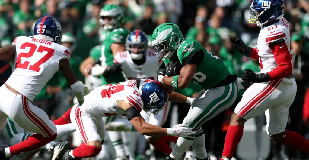 philadelphia eagles vs new york giants match player stats